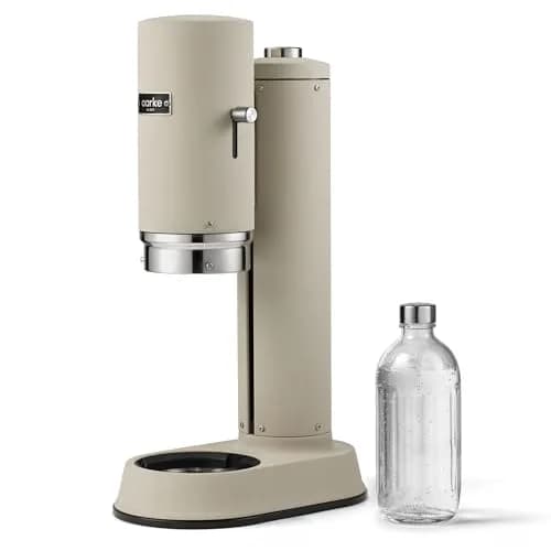 aarke Carbonator Pro - Premium Sparkling Water Maker, Sand | Stainless Steel, 700ml, Cordless, Swedish Design thumbnail 1