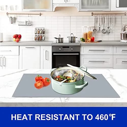 Kazualv Silicone Countertop Mat 60cm x 40cm | Heat Resistant & Waterproof Protector thumbnail 4