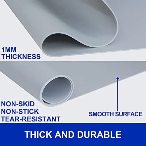 Kazualv Silicone Countertop Mat 60cm x 40cm | Heat Resistant & Waterproof Protector thumbnail 2