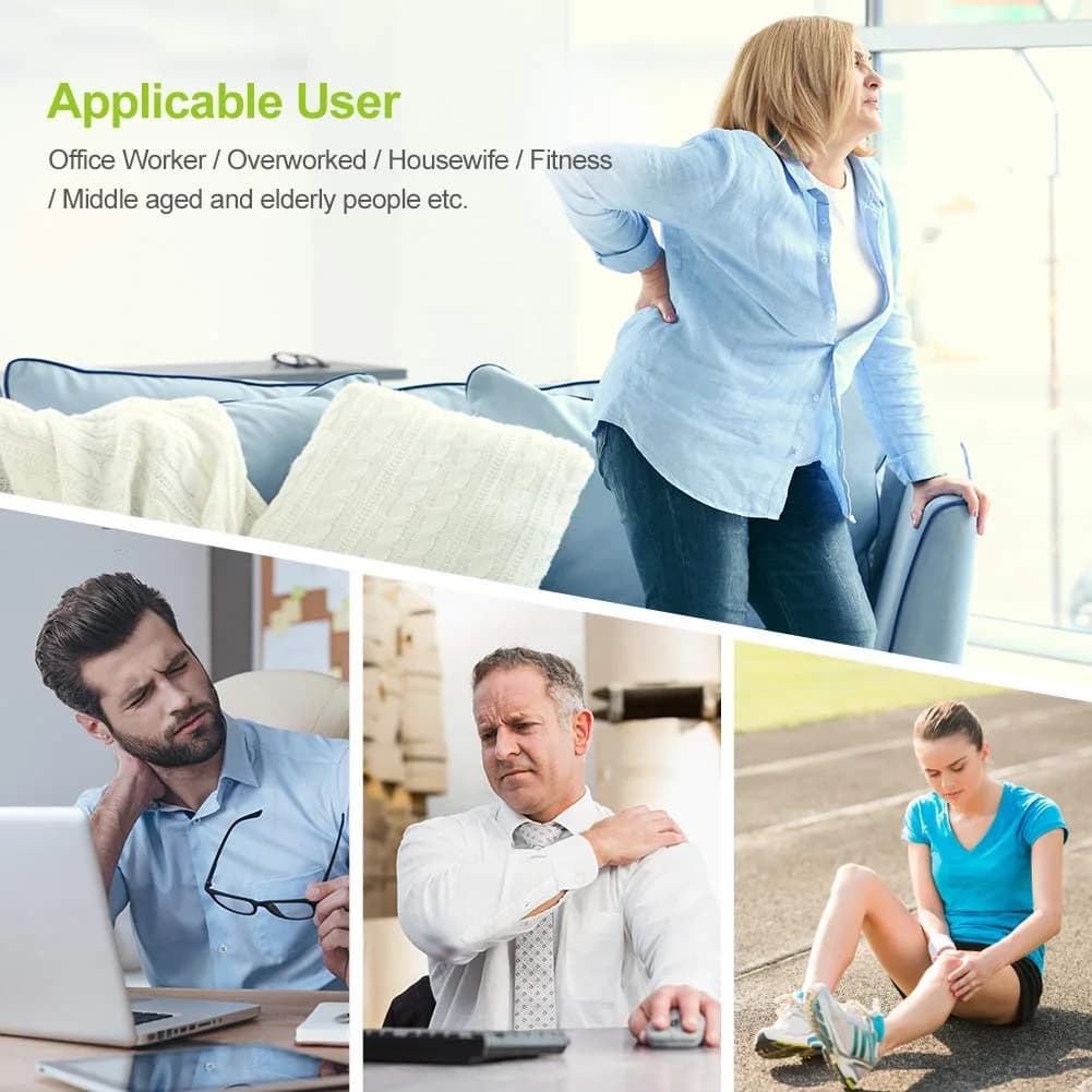 AUVON Dual Channel TENS Unit Muscle Stimulator Machine for Pain Relief with 20 Modes & 2x4 Inch Electrode Pads - view 6