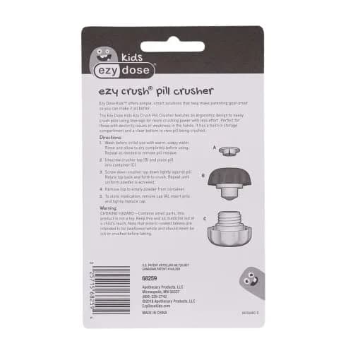 EZY DOSE Crush Pill Crusher & Grinder, Purple, Small, BPA Free | Effortlessly Crushes Medications into Fine Powder thumbnail 4