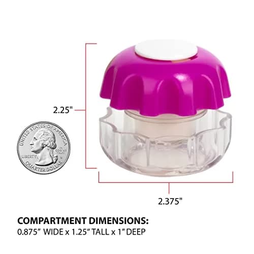 EZY DOSE Crush Pill Crusher & Grinder, Purple, Small, BPA Free | Effortlessly Crushes Medications into Fine Powder thumbnail 2