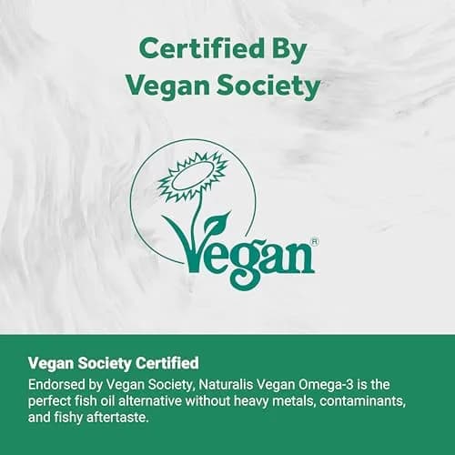 Naturalis Vegan Omega 3 520mg 120 Softgels | Vegan Algal Oil for Heart & Joint Support thumbnail 8