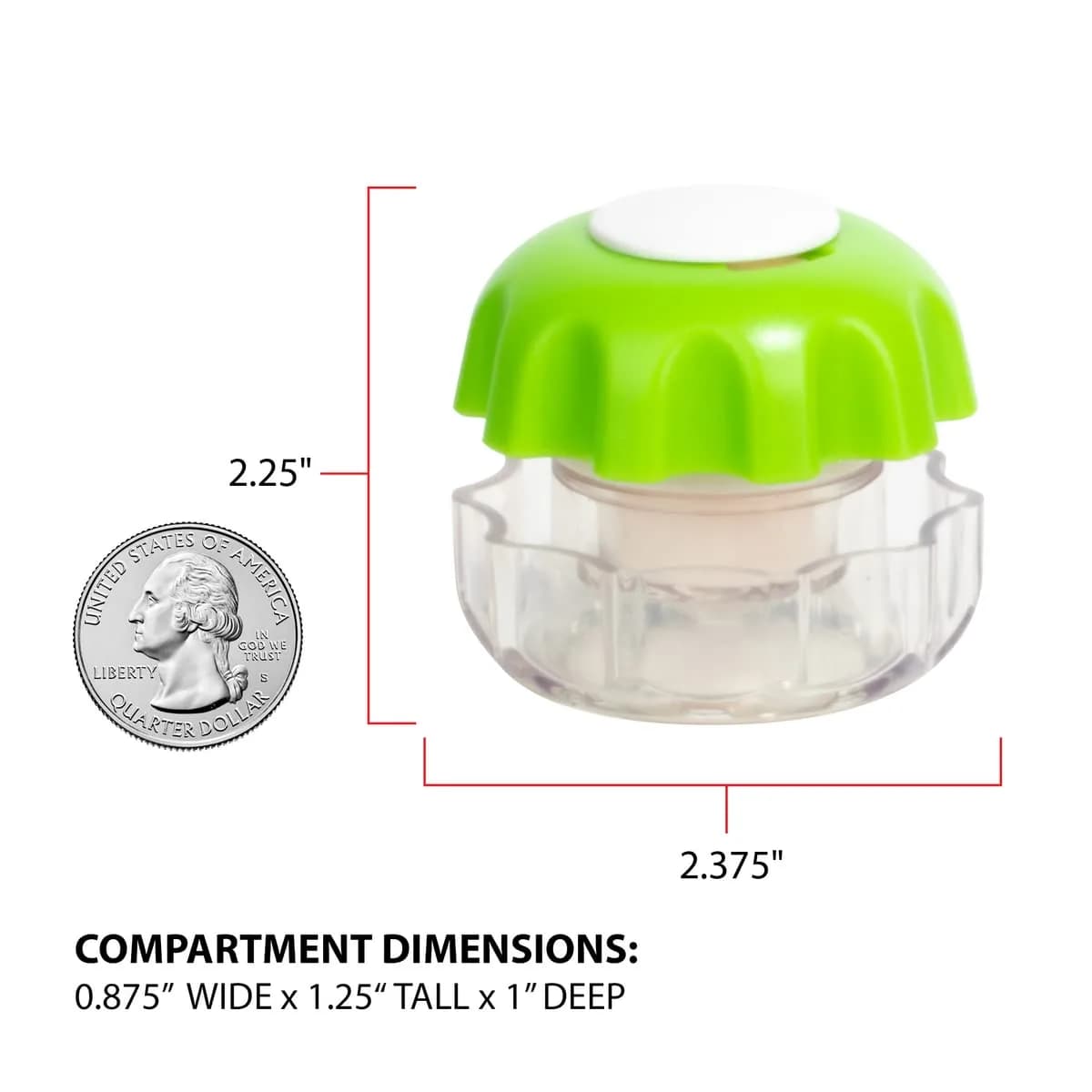 EZY DOSE Pill Crusher & Tablet Grinder with Storage Compartment, Small, Green | FDA Approved Medication Aid - view 2