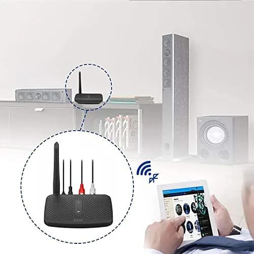 BESIGN BE-RCA Pro Long Range Bluetooth Adapter with Type-C Power, Black | Connects Wired Speakers to Bluetooth Devices thumbnail 6