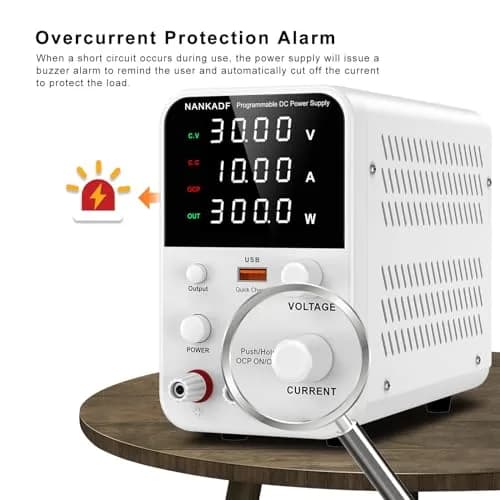 NANKADF 30V 10A DC Power Supply | Precise Encoder Knob & USB Fast Charging thumbnail 4