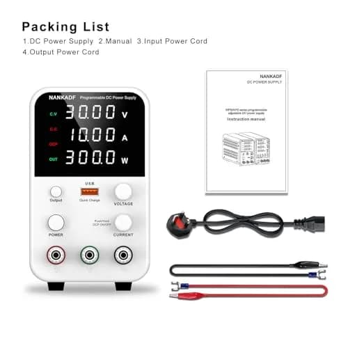 NANKADF 30V 10A DC Power Supply | Precise Encoder Knob & USB Fast Charging thumbnail 6