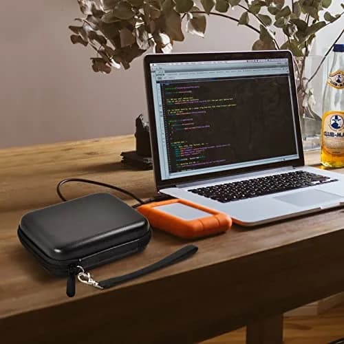 ALKOO Hard Drive Case for LaCie Rugged Mini 1TB-5TB | Black EVA & Polycarbonate Shell | 15.2cm x 11.8cm x 4.6cm thumbnail 6