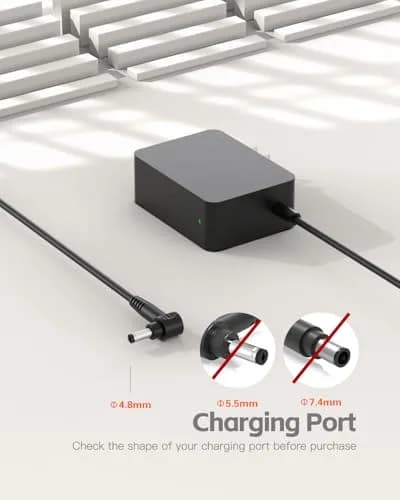 Superer 30.45V Replacement for Dyson V10 V11 Charger | 33W, 1.1A, 110V Input, Black thumbnail 3