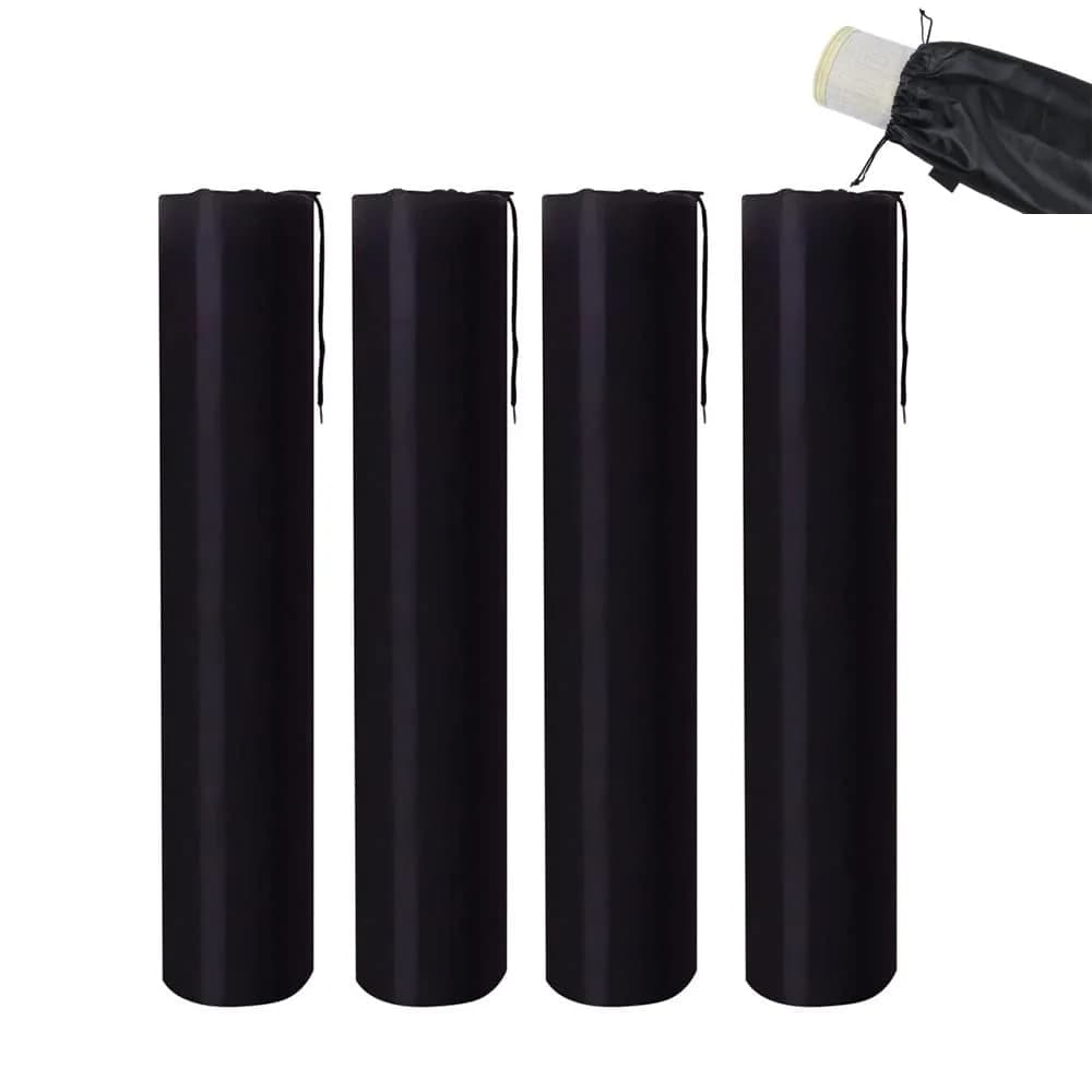 Primst 4PCS Waterproof Carpet Storage Bag Set | Black Oxford Cloth, 10" x 85" (Fits 78" Wide Rugs) - main product image
