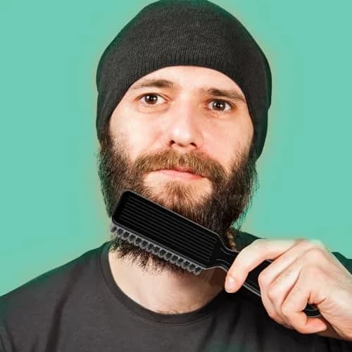 SQULIGT Black 6 Pcs Hair Brush Set | Nylon Bristle Barber Clipper Cleaning Brushes thumbnail 5
