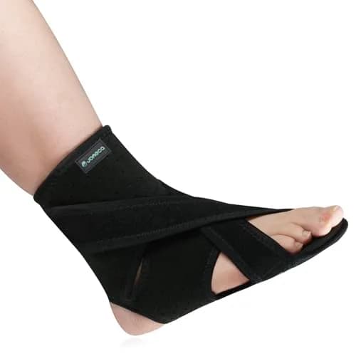 JOMECA Upgraded Drop Foot Brace for Walking with Shoes | Adjustable Soft AFO for Foot Drop Relief thumbnail 1