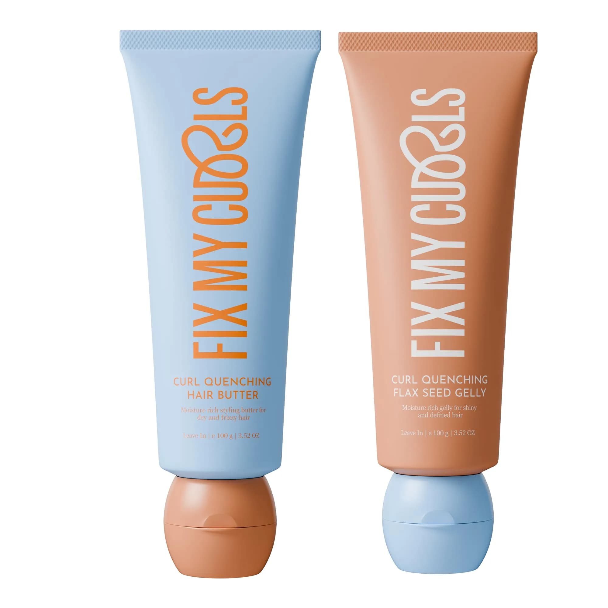 Fix My Curls Curl Quenching Moisture Styling Duo 410ml (14.1 Fl Oz) | Vegan, Toxin-Free Curl Activator for Wavy, Dry, Frizzy Hair — Moisture Styling Duo / 3.53 Fl Oz
