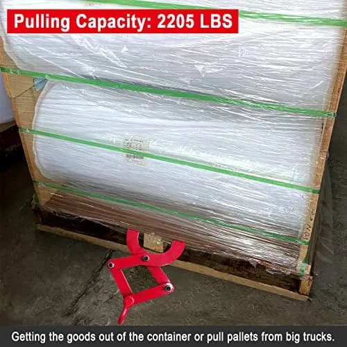 BONOOTH Pallet Puller 1T (2205 lbs) Capacity Heavy Duty Steel Scissor Grabber with 5.5" Jaw Opening | Industrial Material Handling Tool thumbnail 5
