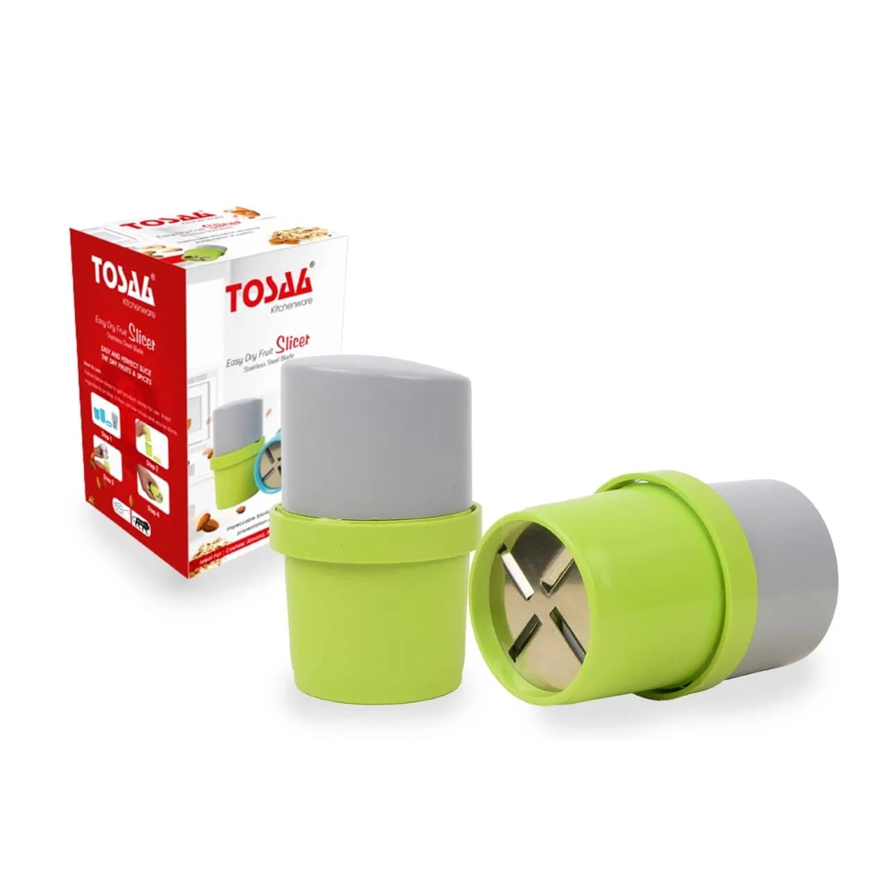 TOSAA Dry Fruit Cutter, Slicer, Grinder, 3-in-1 Blade, Unbreakable, Color May Vary | Efficient Kitchen Tool - main product image