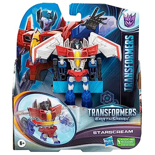 Transformers Toys EarthSpark Warrior Class Starscream Action Figure, 5-Inch | Easy 7-Step Conversion for Kids 6+ thumbnail 4
