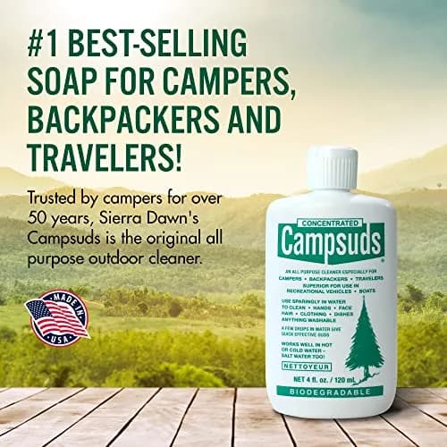 CONCENTRATED CAMPSUDS Sierra Dawn Biodegradable Camping Soap, 4 Oz | All-Purpose Outdoor Wash for Camping & Hiking thumbnail 3