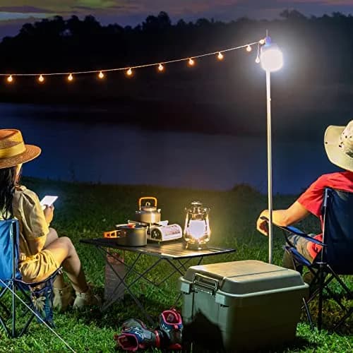 Audoyon Foldable Camping Side Table L Black | Ultralight Aluminum Roll-Up Table with Carry Bag & Storage for Picnic, Hiking, Beach (18x27x18 inches) thumbnail 9