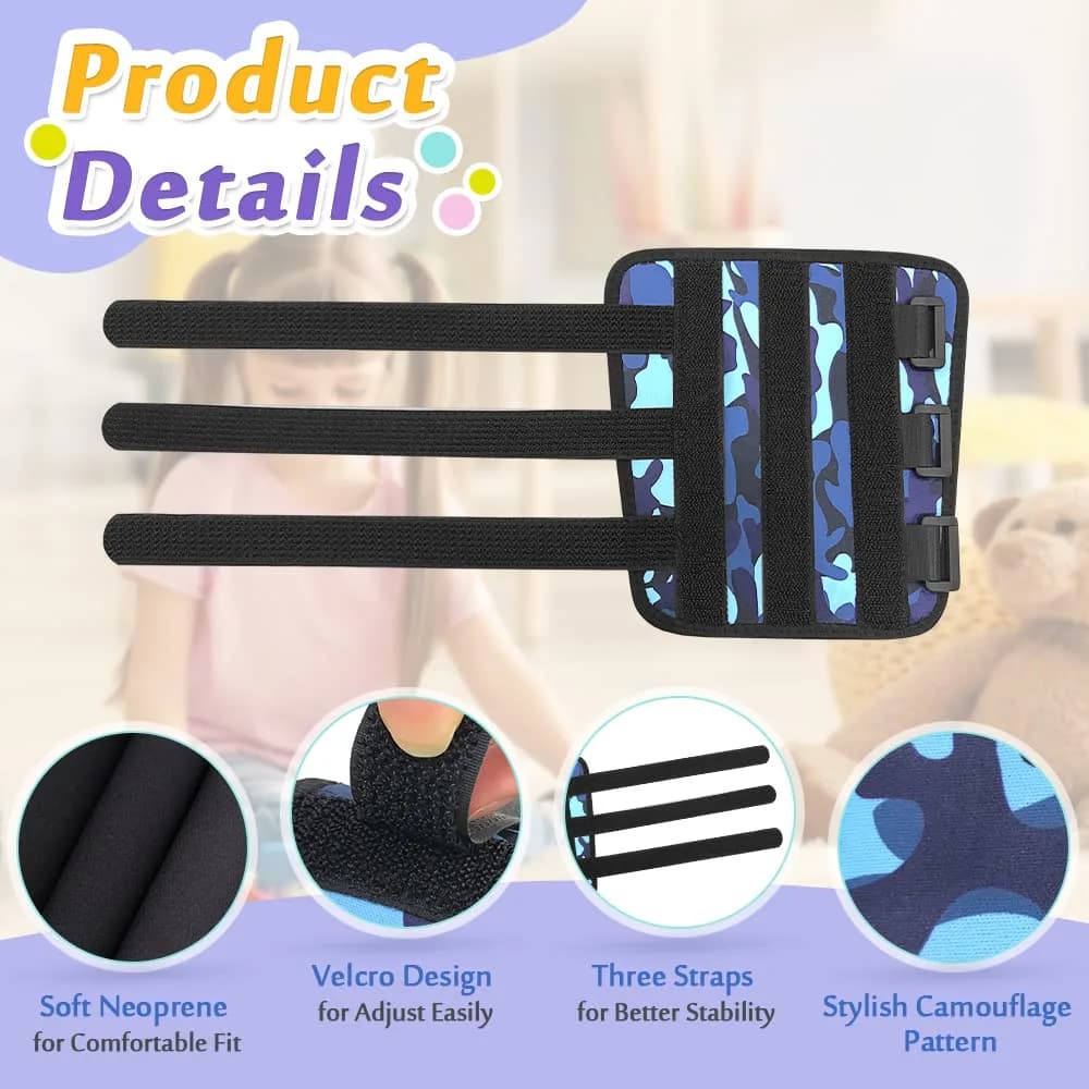 Mybow Thumb Sucking Stop for Kids Elbow Brace - Camouflage Blue (1 PCS) - view 5