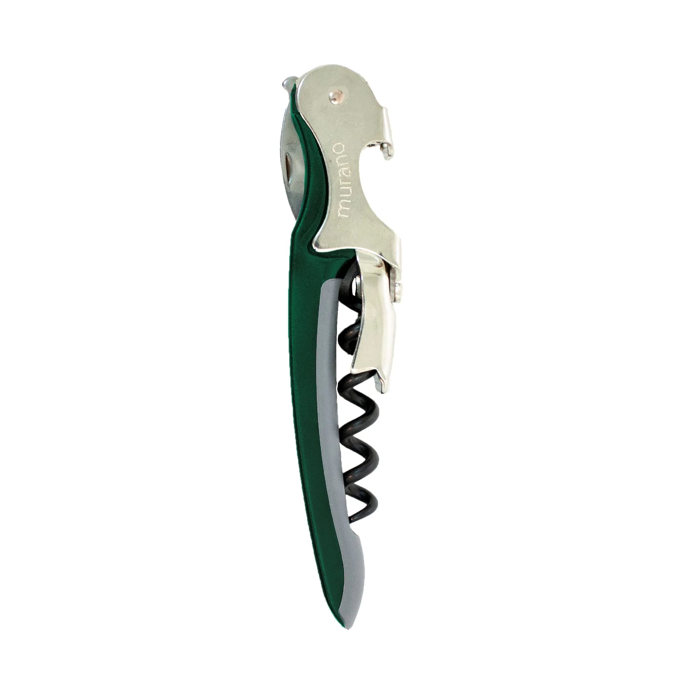 Franmara Soft-Touch Murano Two-Step Waiter Corkscrew with Nonstick Spiral (Green) | Compact, Ergonomic & Durable - main product image