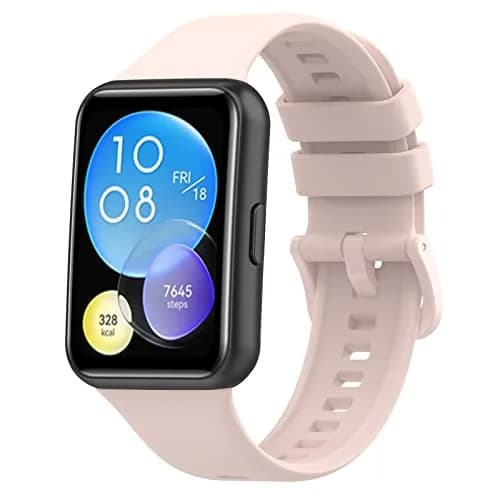 TenCloud 3-Pack Silicone Watch Bands for Huawei Watch Fit 2 | Sport, Breathable & Adjustable (8.5 inches) thumbnail 7