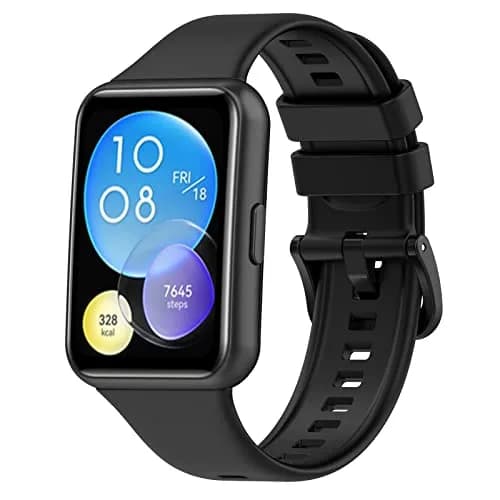 TenCloud 3-Pack Silicone Watch Bands for Huawei Watch Fit 2 | Sport & Fashion Style, Adjustable Fit, No Fading thumbnail 8