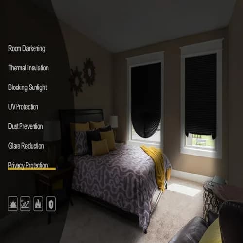 Jlong Cordless Blackout Window Shades 23.6"W x 59"H | Easy No Drill Installation for Bedroom & Kitchen thumbnail 7