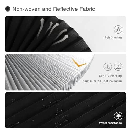 Jlong Cordless Blackout Window Shades 23.6"W x 59"H | Easy No Drill Installation for Bedroom & Kitchen thumbnail 2