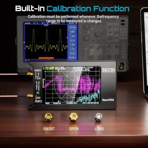 Seesii NanoVNA-H4 Vector Network Analyzer 1.5GHz 4" Touchscreen | Measures SWR, Phase, Smith Chart thumbnail 5
