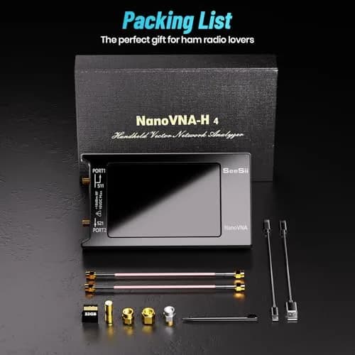 Seesii NanoVNA-H4 Vector Network Analyzer 1.5GHz 4" Touchscreen | Measures SWR, Phase, Smith Chart thumbnail 9