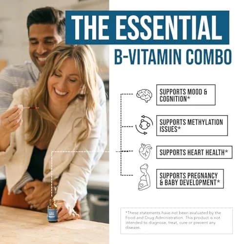 Triquetra Health L-Methylfolate 15mg Vitamin B9 & B12 Liquid 30ml (1 Fl Oz) | Active Folate for Mood & Cognition thumbnail 4