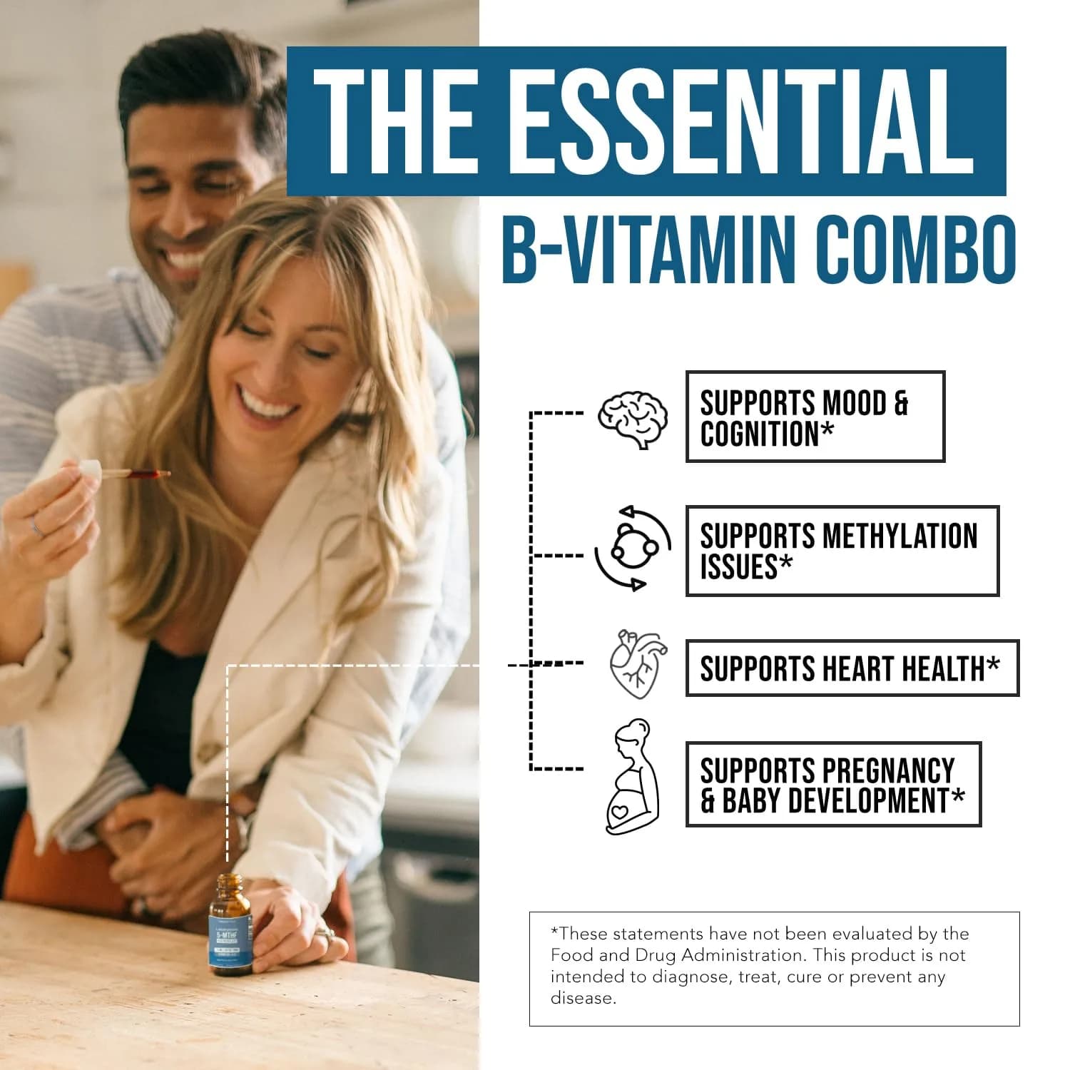 Triquetra Health L-Methylfolate 15mg Vitamin B9 & B12 Liquid 30ml (1 Fl Oz) | Active Folate for Mood & Cognition - view 4