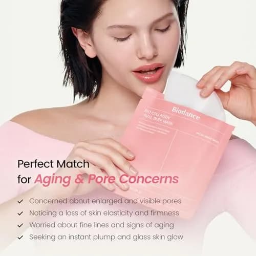 BIODANCE Bio-Collagen Real Deep Mask 34g (1.19oz) x 16ea | Overnight Hydrogel Face Mask for Hydration, Pore Minimizing, and Elasticity thumbnail 6