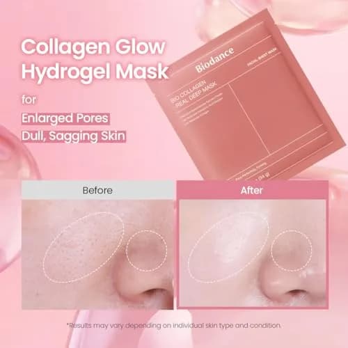 BIODANCE Bio-Collagen Real Deep Mask 34g (1.19oz) x 16ea | Overnight Hydrogel Face Mask for Hydration, Pore Minimizing, and Elasticity thumbnail 3