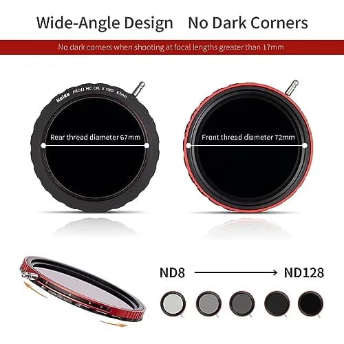 Haida 82mm PRO II CPL-VND 2-in-1 Filter | Reduces Glare & Controls Light thumbnail 5