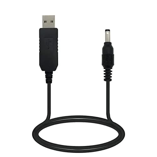 PDEEY USB Charger Cord Replacement for Alexa Echo Dot 3rd, 4th, 5th Gen | 3 FT PVC Cable, 12V Setup, Travel Ready thumbnail 1