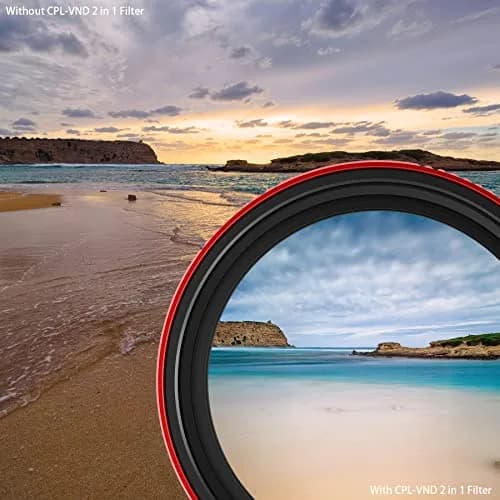 Haida 67mm VND+CPL 2 in 1 Filter ND8-ND128 (3-7 Stops) | Pro II Series Multi-Coating Nano-Coating Polarizer thumbnail 6