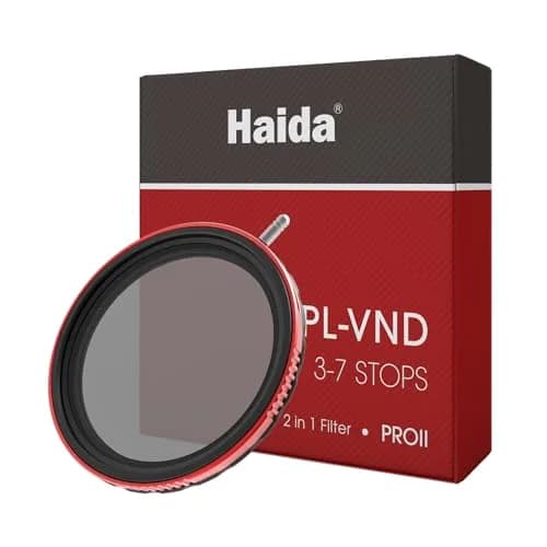 Haida 77mm PRO II CPL-VND 2-in-1 Filter 3-7 Stops | Variable Neutral Density & Circular Polarizer with Multi-Coating thumbnail 1
