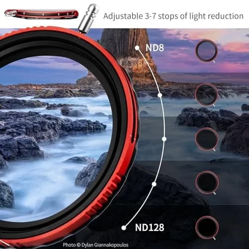 Haida 77mm PRO II CPL-VND 2-in-1 Filter 3-7 Stops | Variable Neutral Density & Circular Polarizer with Multi-Coating thumbnail 2