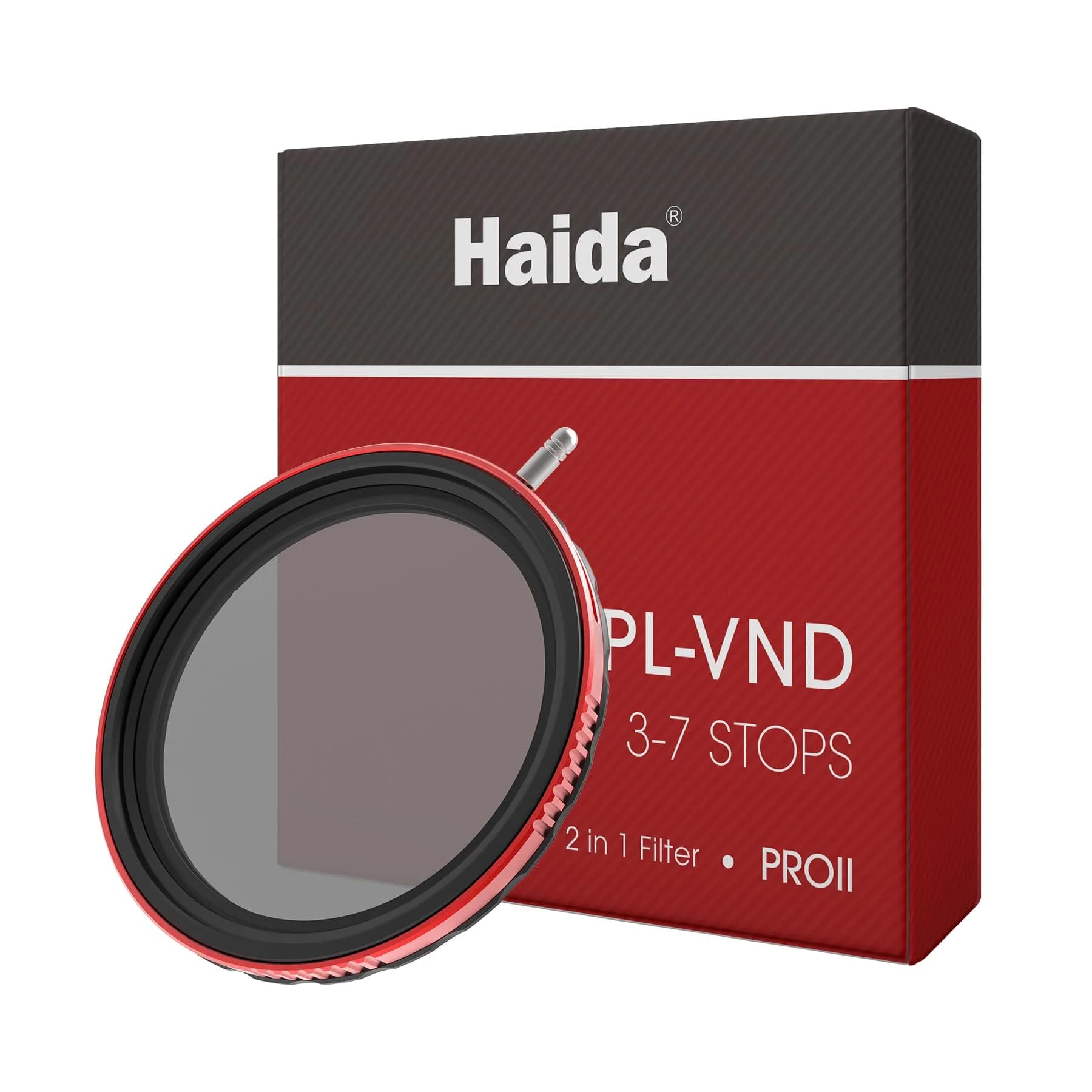 Haida 72mm PRO II 2-in-1 CPL + VND Filter (3-7 Stops) | Multi-Coated Nano-Coating Polarizer & Variable ND — 72mm