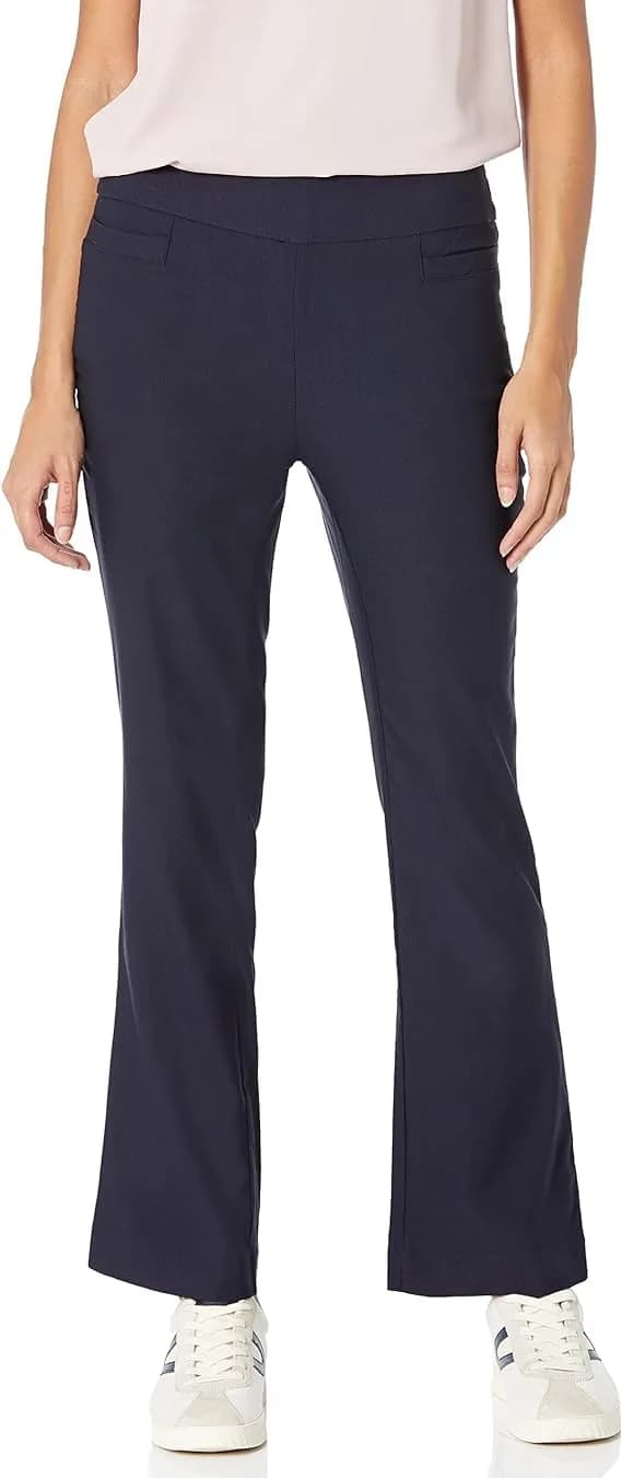 Nanette Nanette Lepore Women's Freedom Stretch Flattering Pant 29in | Fitted, Mid Rise, Polyester Blend — Nanette Navy