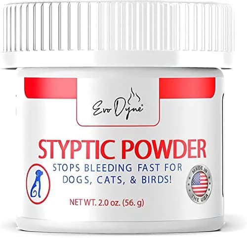 Evo Dyne Styptic Powder 3-Pack 6 oz (170g) for Dogs, Cats & Birds | Fast Bleeding Stop for Grooming Accidents thumbnail 2