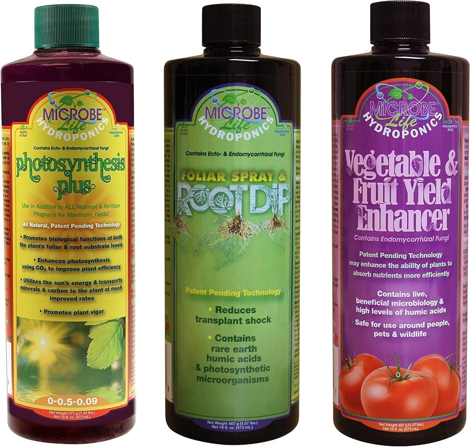 Microbe Life Hydroponics Additive Kit | Boost Plant Growth & Yields, Safe for Indoor & Outdoor Use