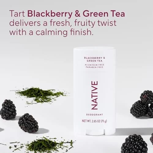 Native Blackberry & Green Tea Deodorant Stick 77g (2.65oz) | 72-Hour Odor Control thumbnail 4