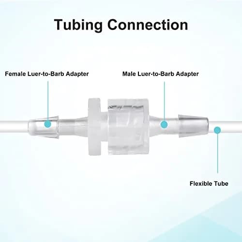 AIEX Luer Lock Syringe Connector Set 30pcs | Clear Polypropylene Adapters for Secure Lab Connections thumbnail 3