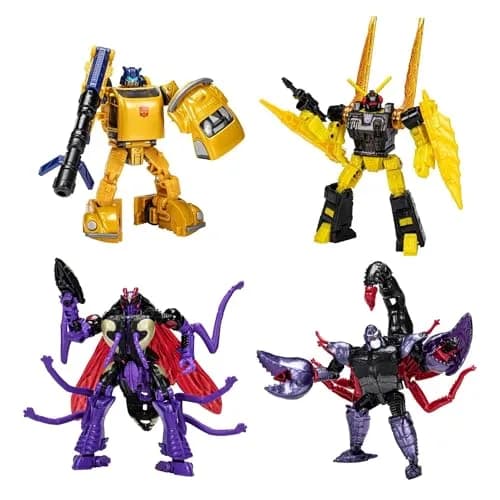 Transformers Buzzworthy Bumblebee Creatures Collide Multipack | 4 Figures | Ages 6+ thumbnail 1