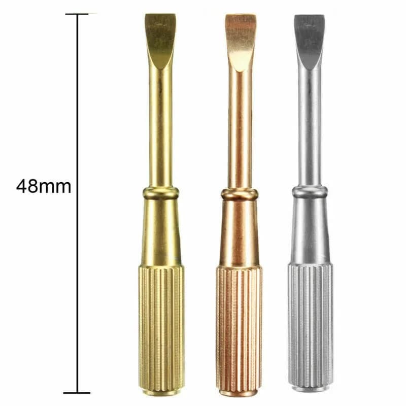 BRAVECOW Titanium Steel Mini Screwdriver for Love Bracelet | Gold, 48x6x4mm - view 3