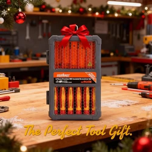 HORUSDY 1000V 6-Piece Mini Insulated Screwdriver Set | Magnetic Tip, Slotted & Phillips, for Electrical & Micro Projects thumbnail 2