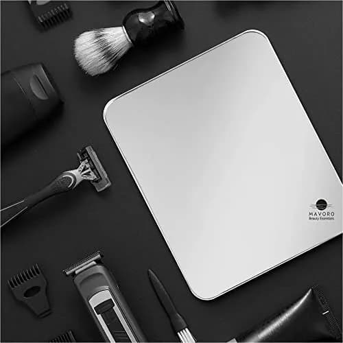 Mavoro 7x9 inch Acrylic Shower Mirror | Unbreakable, Less Fog, 3M Adhesive Mount | 17.8cm x 22.9cm thumbnail 8