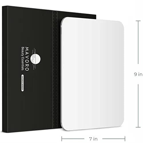 Mavoro 7x9 Inch Acrylic Shower Mirror 2-Pack | Shatter-Resistant, Less Fog, 3M Adhesive Mount thumbnail 7
